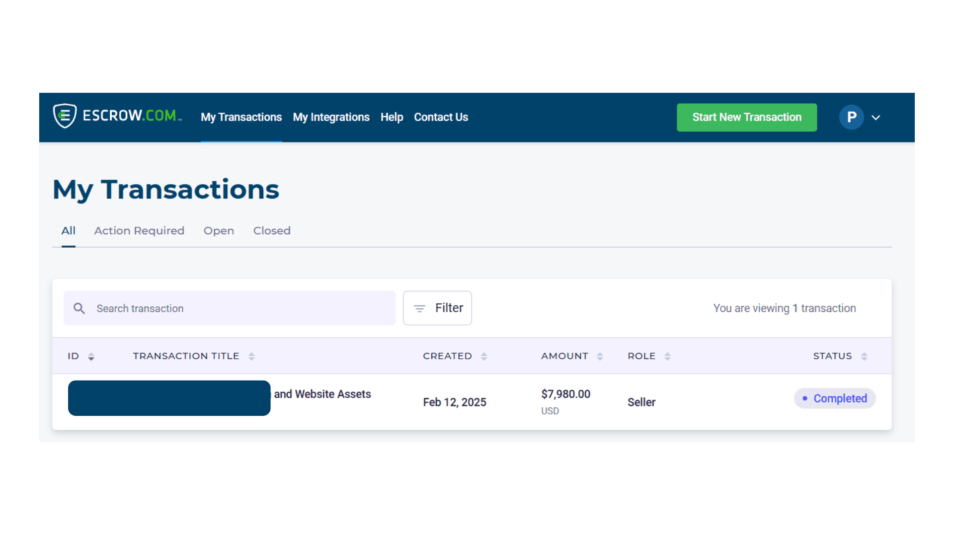 website sold for 8000% proof